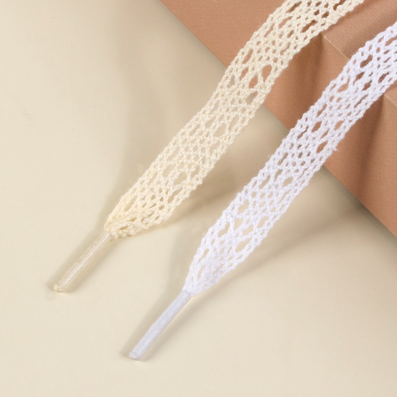 Кружевные плоские шнурки белог – обзор и цена Lace Replacement Flat